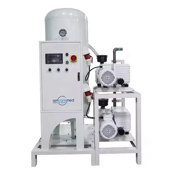 Medical Oilless Rotary Vane Vertical Vacuum Pump System For Hospital Vacuum Pump Plant