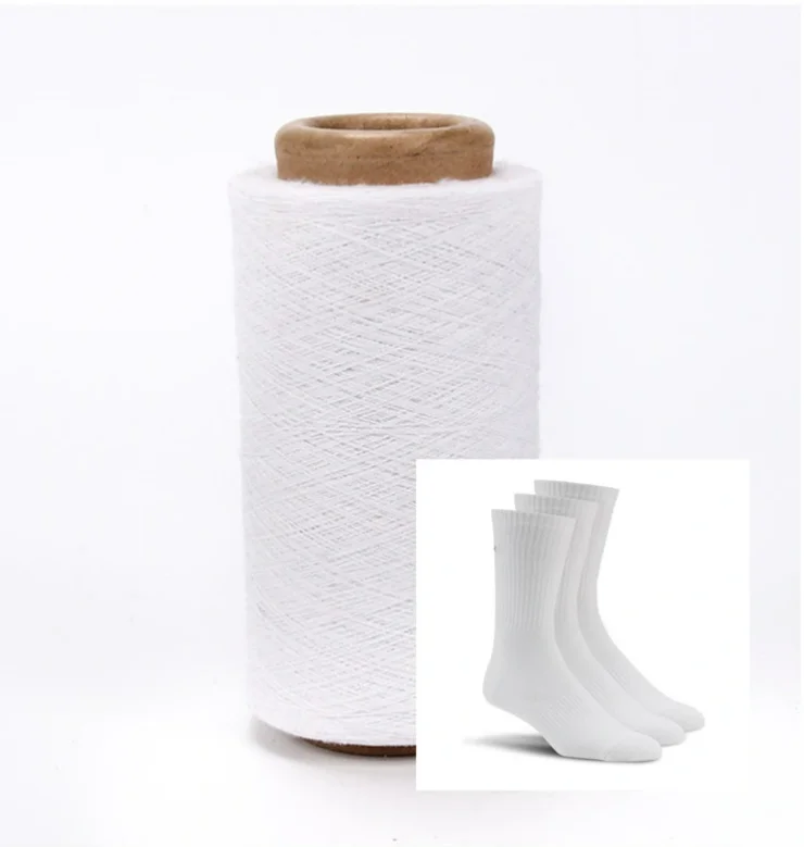 wholesale yarn suppliers carded cotton yarn 20/1 thread polyester pc sock yarn for knitting