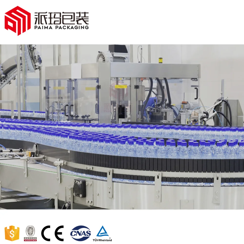 Medium Scale Business 3 In 1 8000 bph Bottle Washing Pure Mineral Drinking Table Spring Water Filling Bottling Machine Price