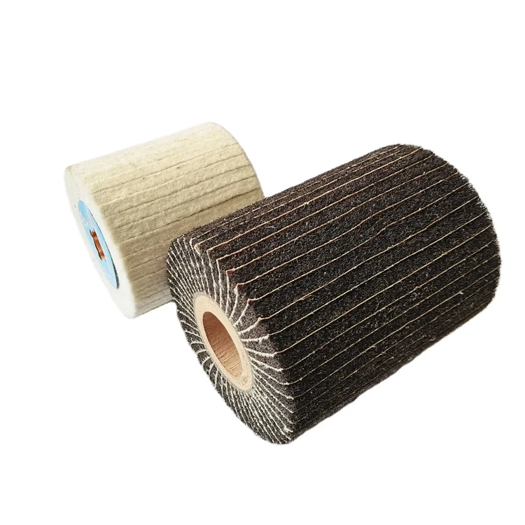 HARVEST Abrasive Non Woven Roller Brush Wheel For Polishing The Phone Shell