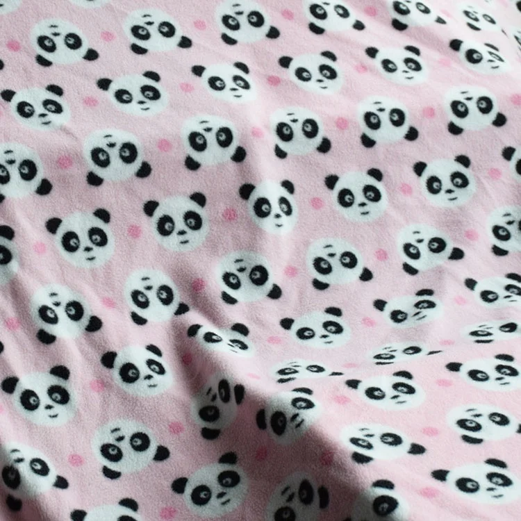 
100% polyester cartoon printed fabric for kid anti pill polar fleece fabric supplier 