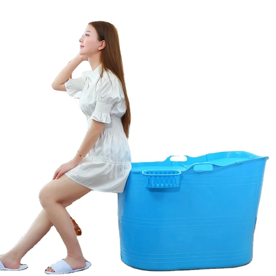 Simple one person hot tub indoor massage bathtub plastic bathtub