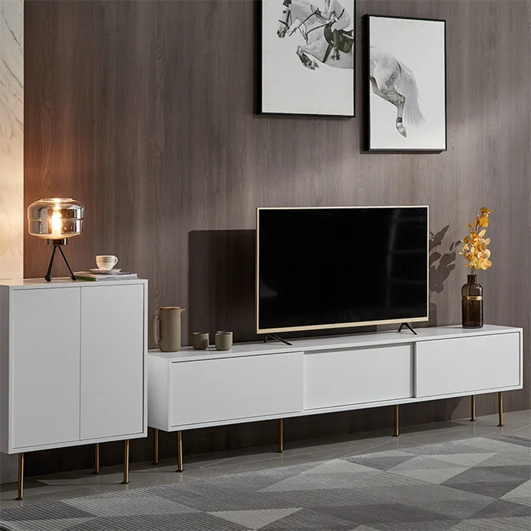 Home White tv stand modern luxury stand by me tv rack wall units designs in living room tv unit for living room
