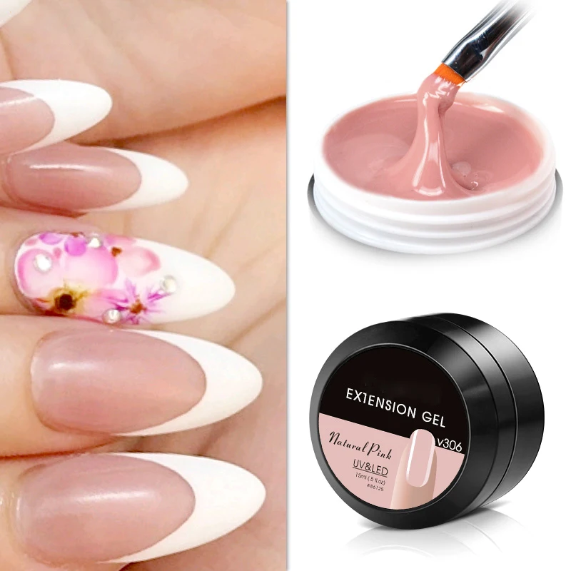 Private Label Nail Supplies Extension Gel Non Flow 15g 30g 60g 1KG Hard Sculpting Gel Nail Builder Uv Gel Polish
