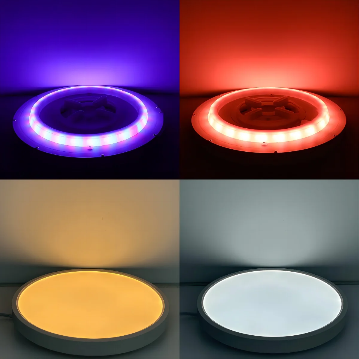 Wiscoon лидер продаж многофункциональный RGB регулируемый умный светодиодный потолочный светильник со встроенным креплением