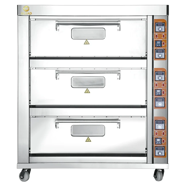 Hot sale 2 deck 4 trays Standard Electric Deck Oven Bread Bakery oven commercial standard deck oven