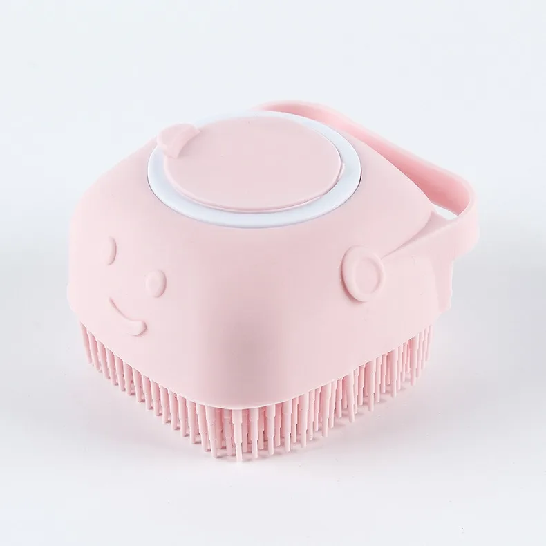 Pet Bath Brushes Massage Shampoo Dispenser Dog Grooming Silicone Shower Brush Portable Dog Shower Massage Brush