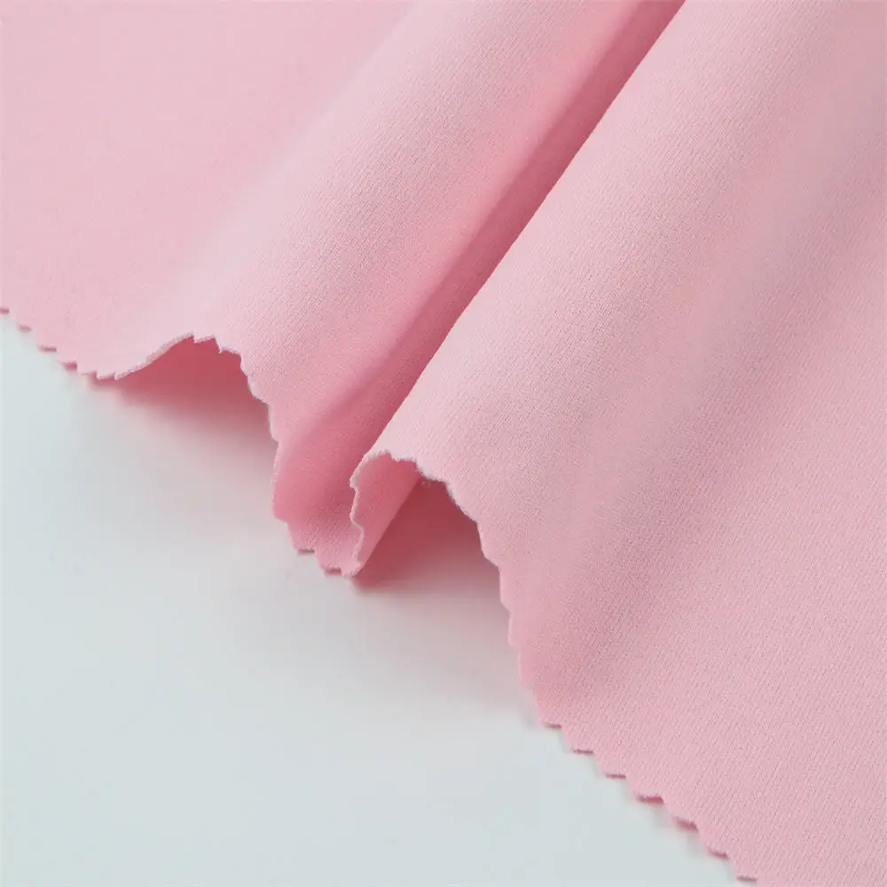 Factory wholesale Stocklot Knitted 180GSM 96%Polyester 4% Spandex Single Jersey T-shirt Fabric Material For Mens Tshirt Clothing