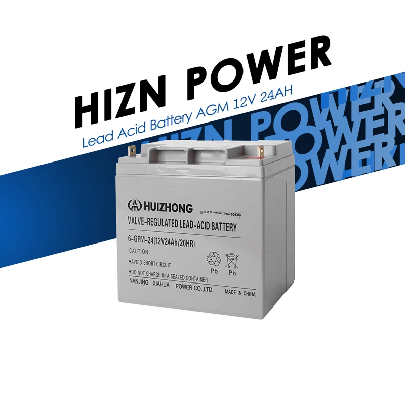 China Manufacturer AGM 12V 24AH Sealed Lead Acid Battery Factory Wholesale
