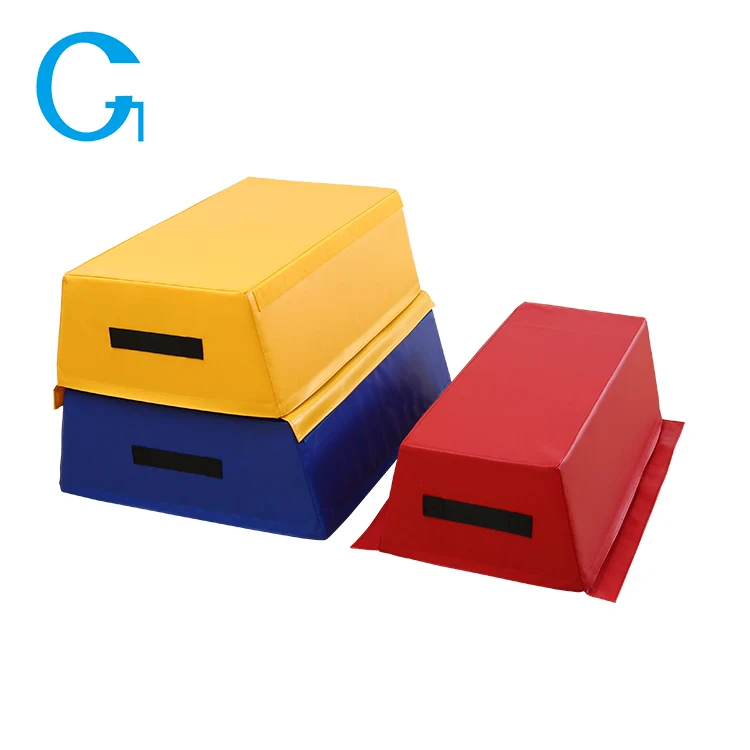 Factory production Soft play gymnastic sport center trapezoid foam vaulting box equipment