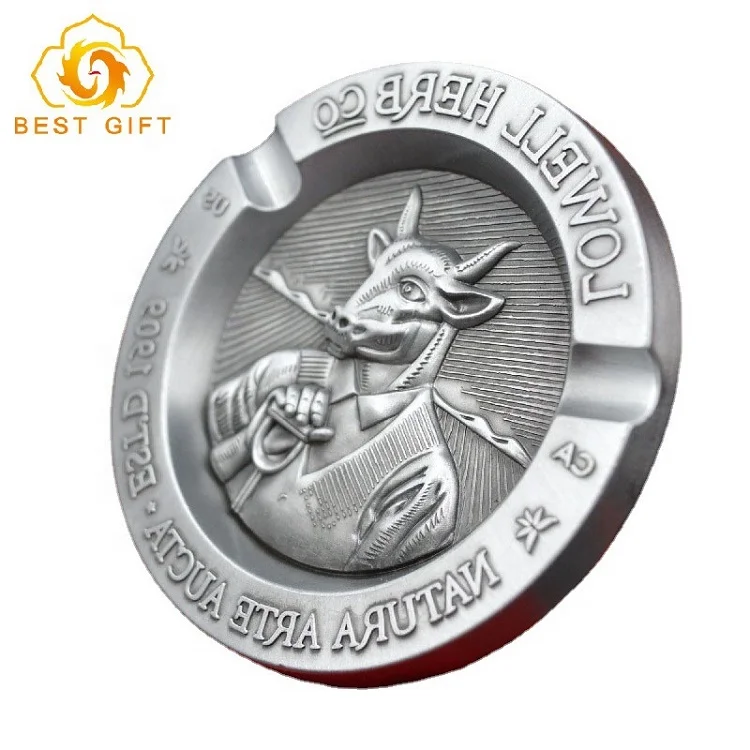 New Design Tauren Metal Ashtray Custom Cow Head Home Use Portable Car Cigar Stainless Steel Ashtray