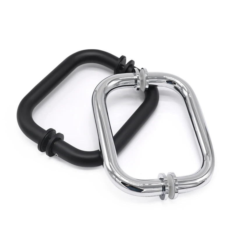 Shower Hardware America CRL Series Door Handle Brass Chrome Round Tube Square Tube Pull Handle