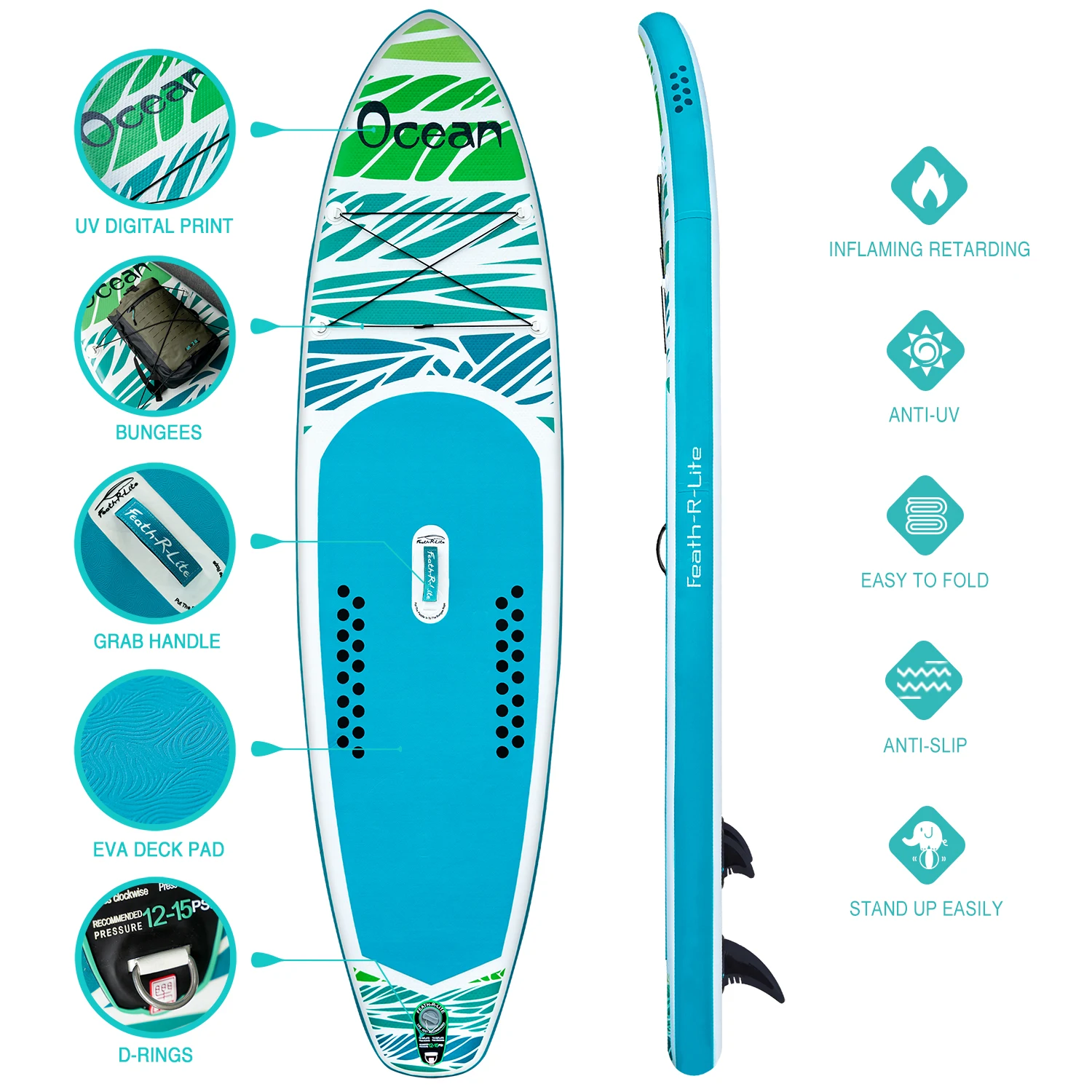 Fly Eagle Factory Paddle Board Inflatable Sup Inflatable Paddle Board Good Quality Supboard With Fins
