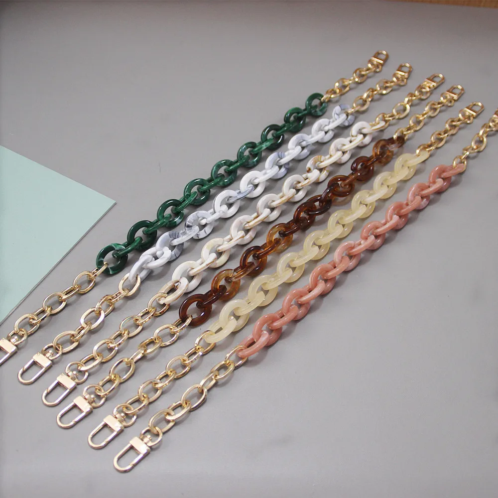 Detachable package chain Purse Strap Resin Chain Strap Handbag Straps Acrylic Chain for Bag Purse