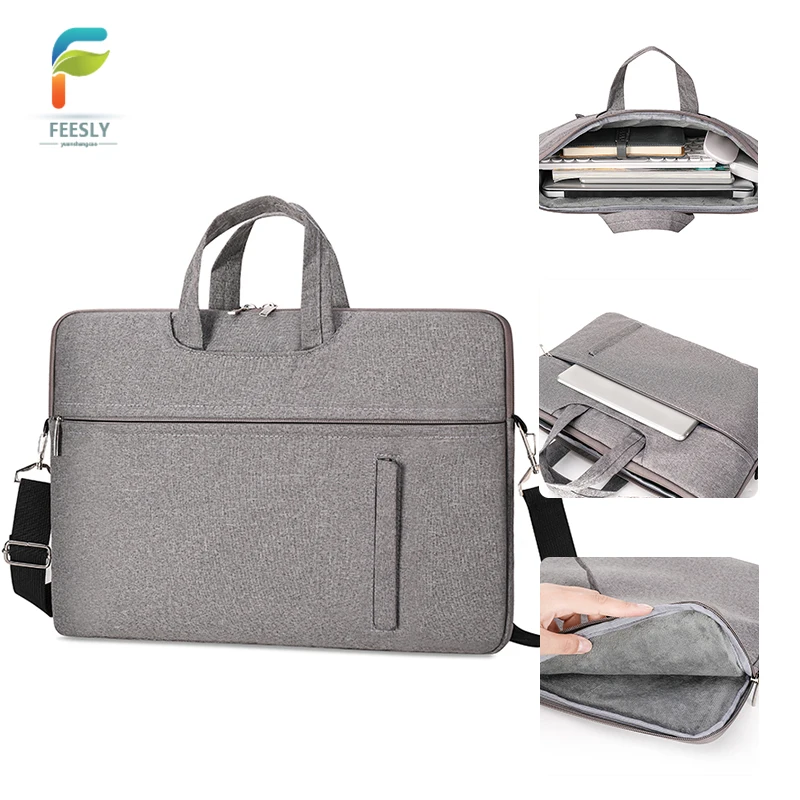 Laptop Bag 13 14 15.6 Classic Slim Briefcase Messenger Bag Hidden handheld Shoulder Bag Compatible with laptop
