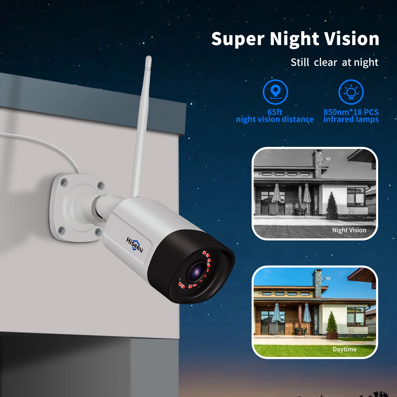 Factory wholesale 5MP Outdoor IP66 Waterproof CCTV Security Full color night vision two way audio P2P IP Camera WiFi
