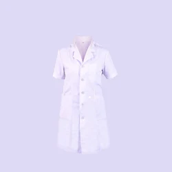 Factory custom logo summer short-sleeved hospital nurse clothing doctor white coat medical clothing