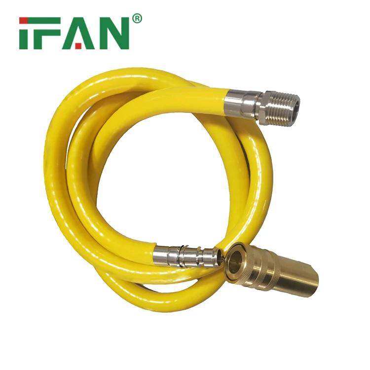 IFAN Gas Flex Line Connector Kit,Stainless Steel Corrugated  Hose with SafeGuard Coating for Tankless Water Heater