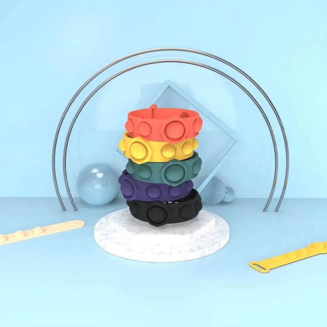 
Amazon hot sell last one lost push pop bubble autism rainbow pop it unicorn fidget toy watch 