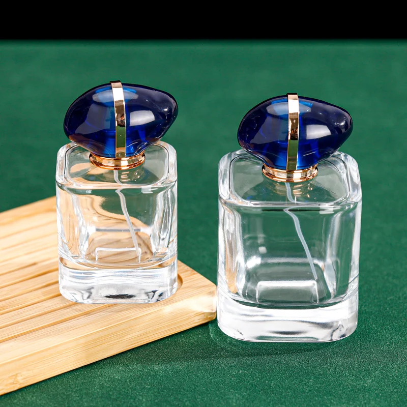 Refillable Glazen Spray Atomizer Perfume Bottles Cosmetic Glass Custom Logo New Design Mini Travel Acrylic Clear 50ml 100ml