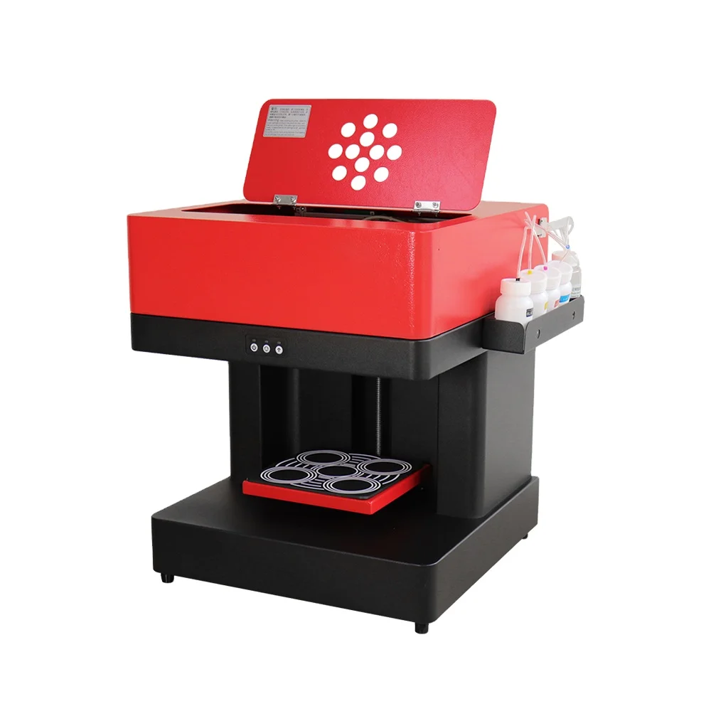 Hubei UVS 4 Cups Coffee Printer Printing Machine Chocolate Cake Selfie Photo Art Coffee Printer