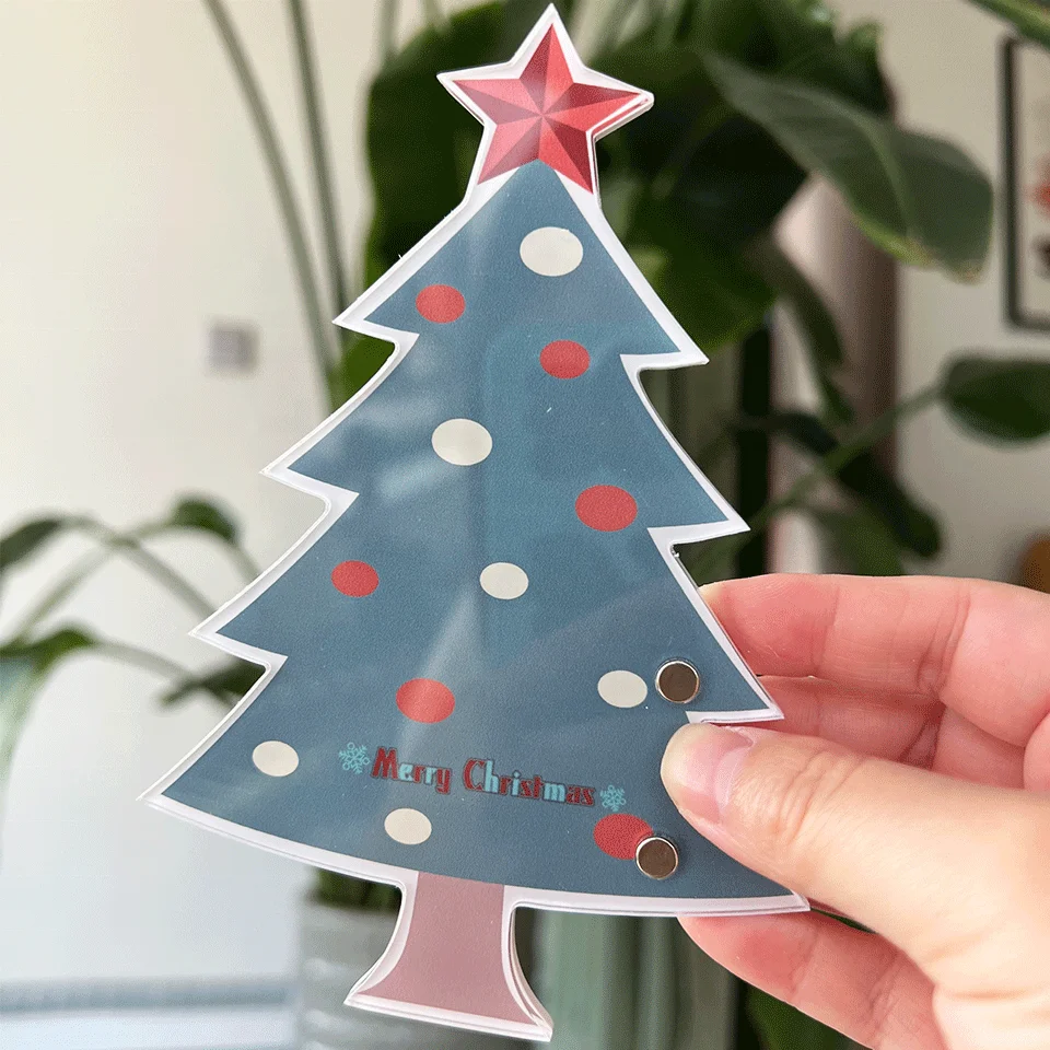 Christmas Theme Eyelash Holder Organizer For Eyelash Extension Custom Lash Tray Wholesale Lash Tile Acrylic Pallet