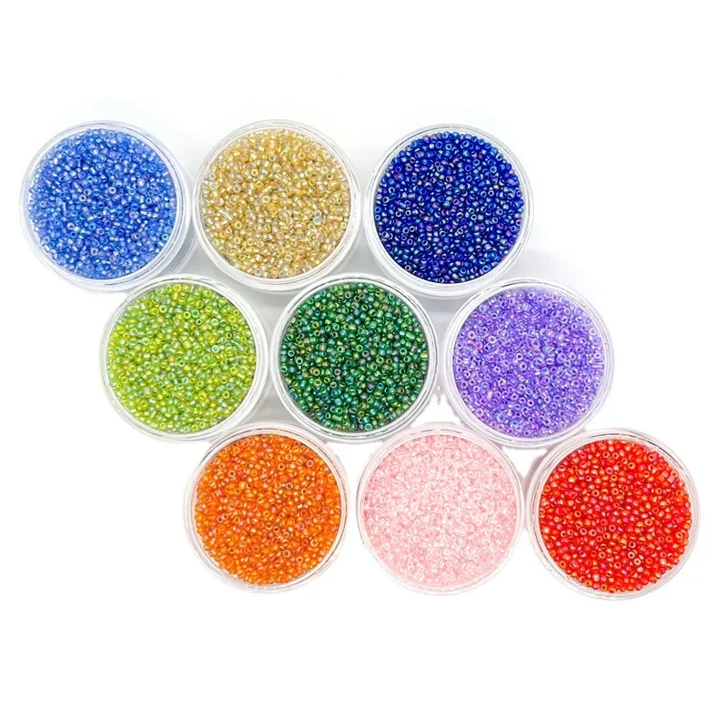 Wholesale 2mm 3mm 4mm AB Color Glass Seed Beads Solid Tiny Crystal Loose Beads for DIY Jewelry Making