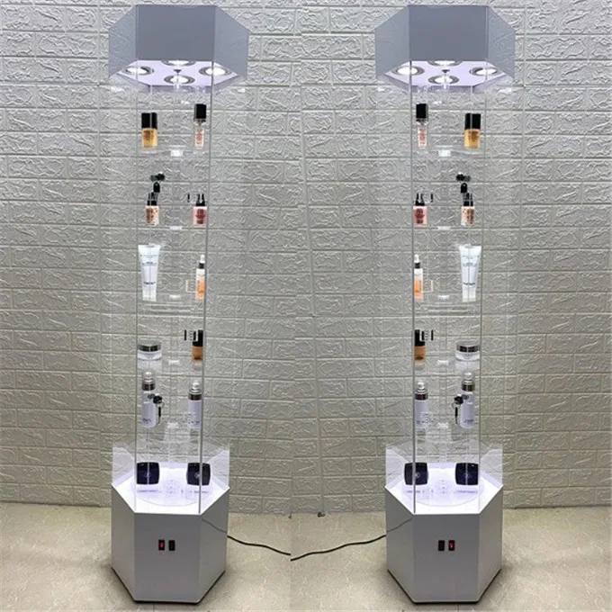 Hexagon Style Custom Size Toy Display Stand/ Wall Mount Acrylic Display Rack/ Model Car Display Cabinets