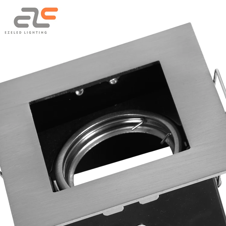 Black Dining Clothing Store Supermarket Anti-Glare Decoration Downlight Shell recessed square spotlight