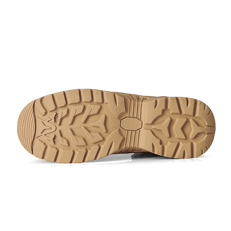 Custom Wholesale Khaki Combat Shoes Army Tactical Military Combat Boots Militaire Desert Military Boots