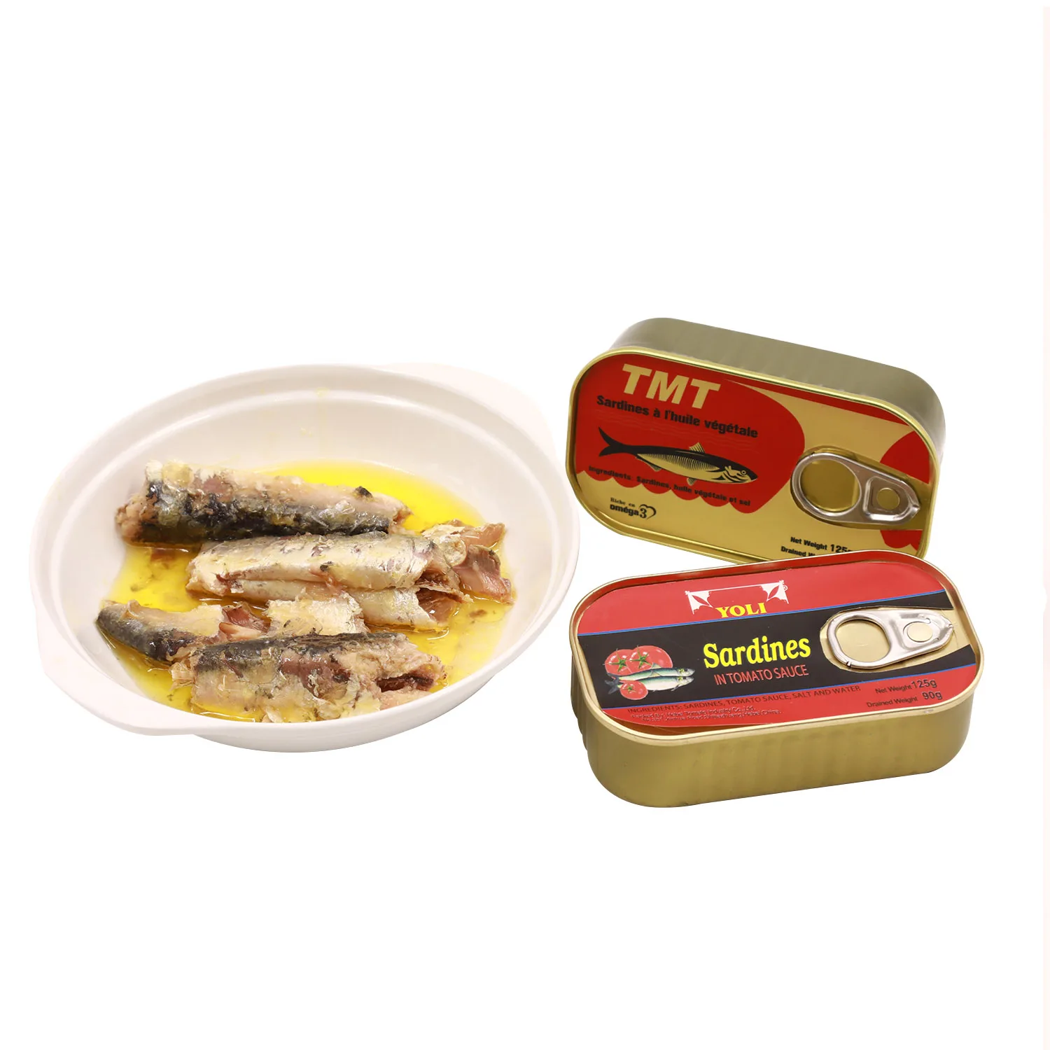 High Quality Canned Sardine 125gX50 Tins Fish