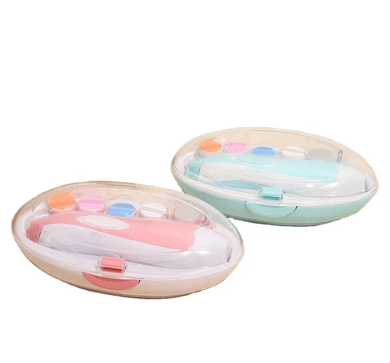 
LED Light Multi-functional Baby Nail File Electric Nail Trimmer Electric Manicure Set For Newborn Kids And Adults 