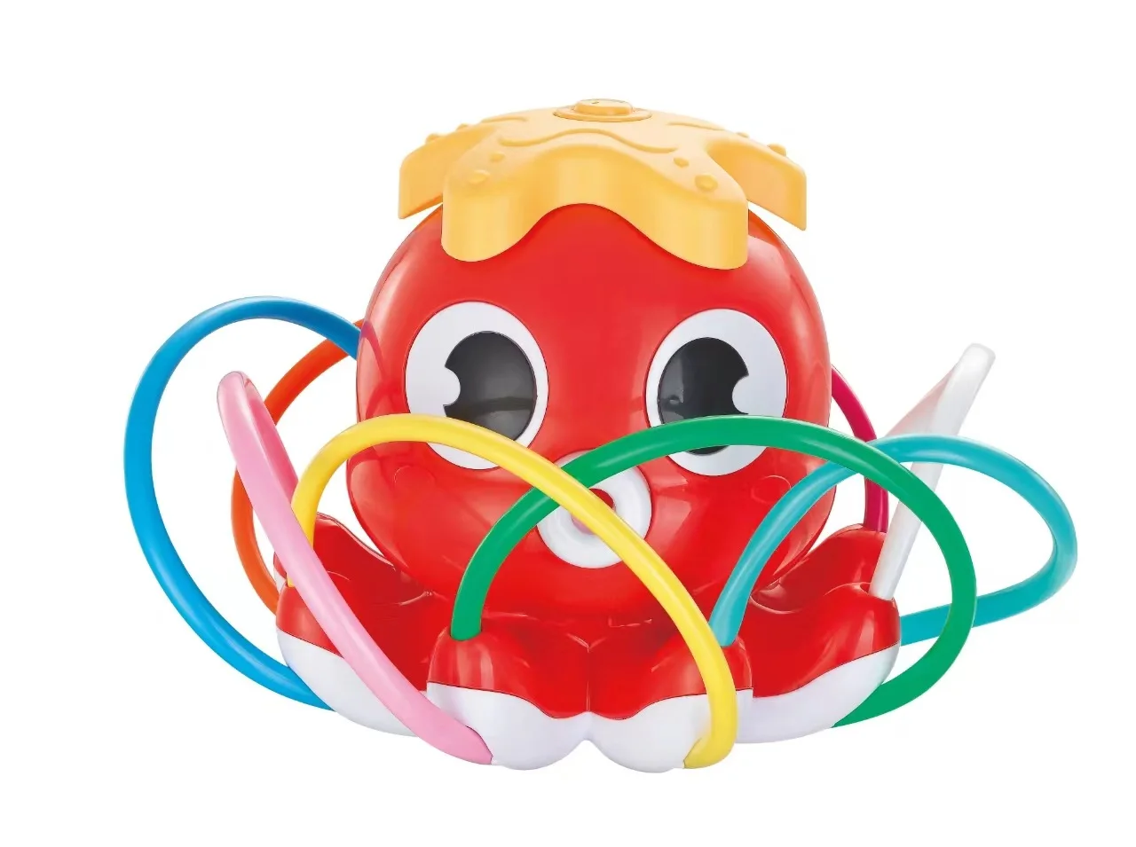 2024 Factory Wholesale Summer Outdoor Water Spray Sprinkler Toys Automatic Rotating Cartoon Octopus Spraying Water Toy For Kids