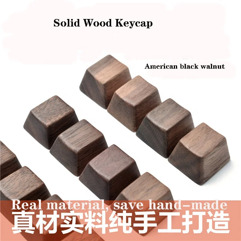 OEM Персонализированная Кепка для клавиатуры из массива дерева, кепка для клавиатуры из орехового дерева