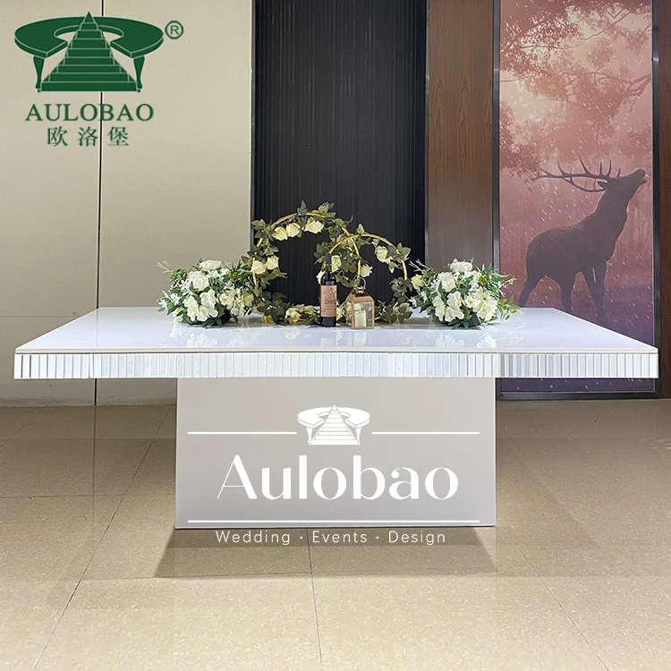 Dubai Свадебная мебель все белый МДФ Топ дизайнерский обеденный стол