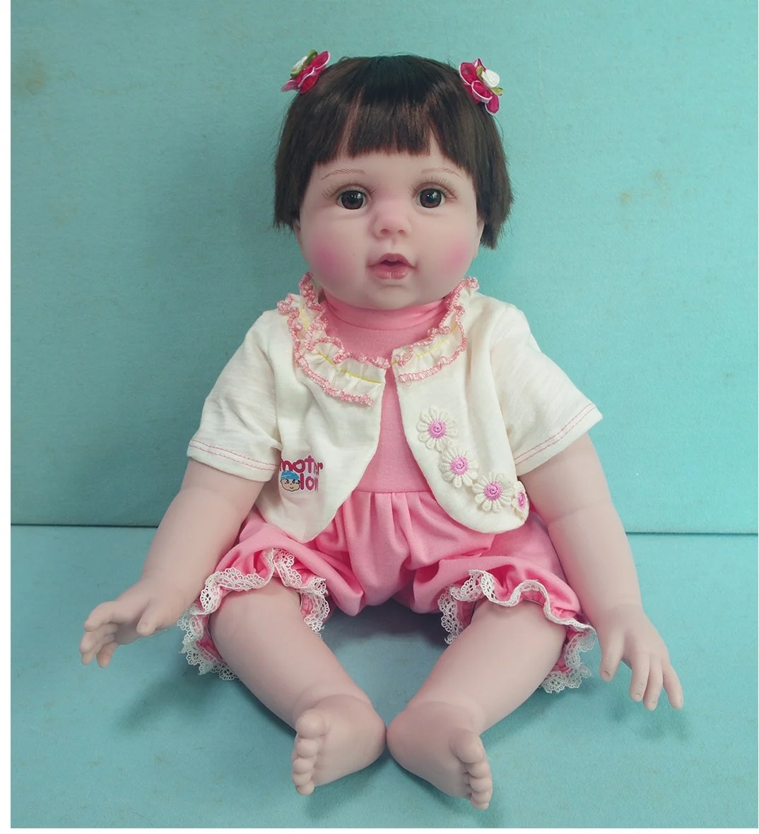 20 Inch Baby Simulated Face Baby Girl Doll With Sound Girl Wholesale  Intelligent IC Real Doll High Quality Toys Birthday Gift