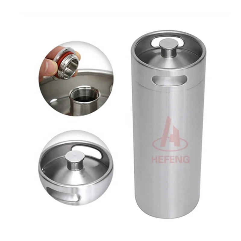 10L (2.64 Gallon) Stainless Steel Mini Keg for Beer Homebrew Kegerator Growler Ball Lock Cornelius Corny
