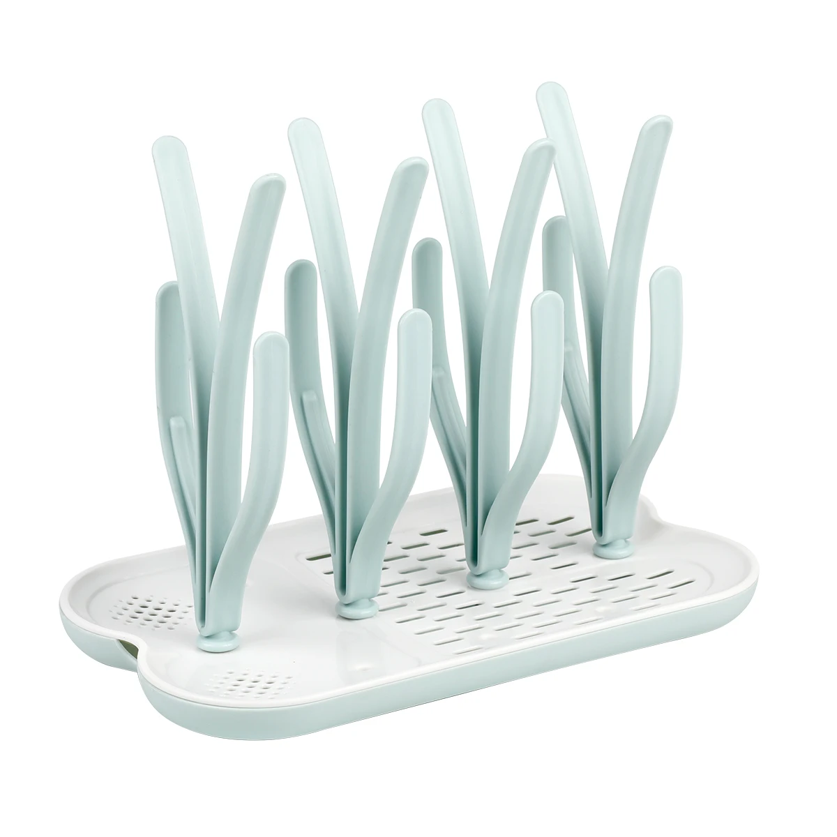 Baby Bottle Dryer Rack with Removable Water Tray Baby Drying Rack Ideal for Bottles, Teats, Cups, Pump Parts Accessories