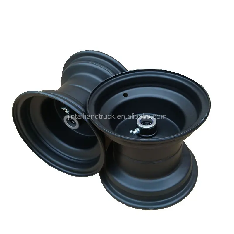 garden mower rim 8x7 rubber wheel steel rims 18x8.50-8 with roller bearing