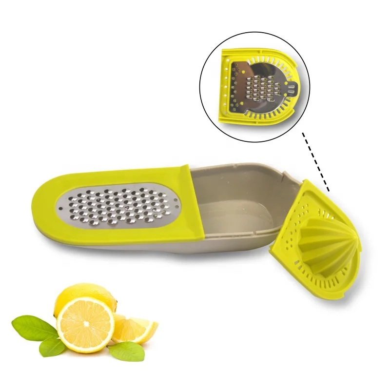 4 in 1 Portable Manual Citrus Juicer Hand Press Lemon Squeezer With Storage Lemon Lime Squeezer