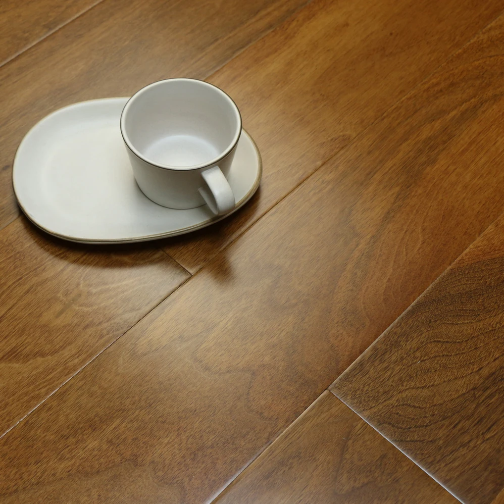 Hardwood Cumaru Wood Flooring Durable Non-Slip Three Layer Solid Wood Flooring For Sale
