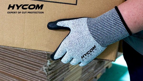 B2L-PU  cheap  HPPE cut proof safety kitchen cry anti cut resistant gloves