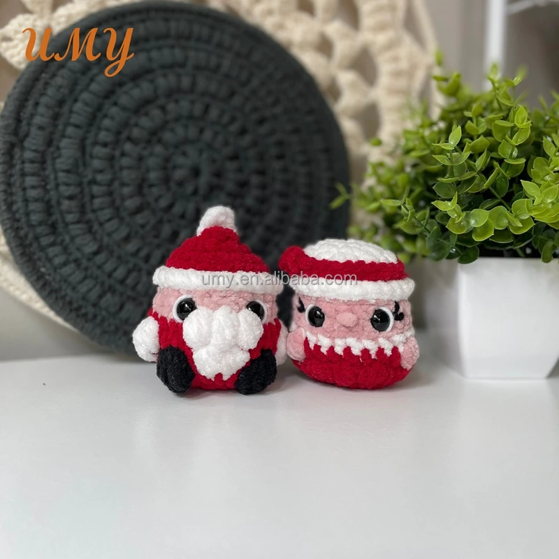 Decorative Christmas Toys Ornament Nativity Set Items Gifts Decorations Amigurumi Crochet Doll Animal Plush Keychain For Home