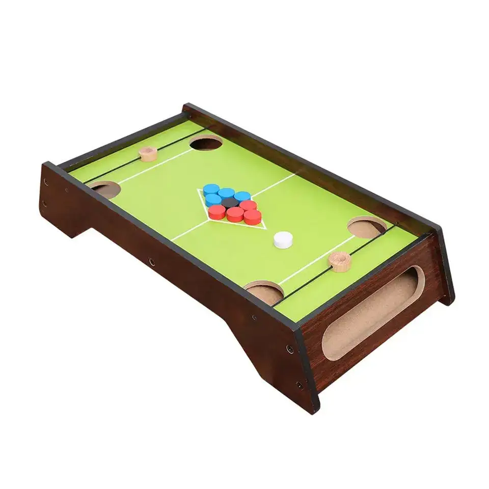 Wooden Toy Kids interesting Mini Pool Table billiards Games Ball toy Gift Tabletop Billiard Game