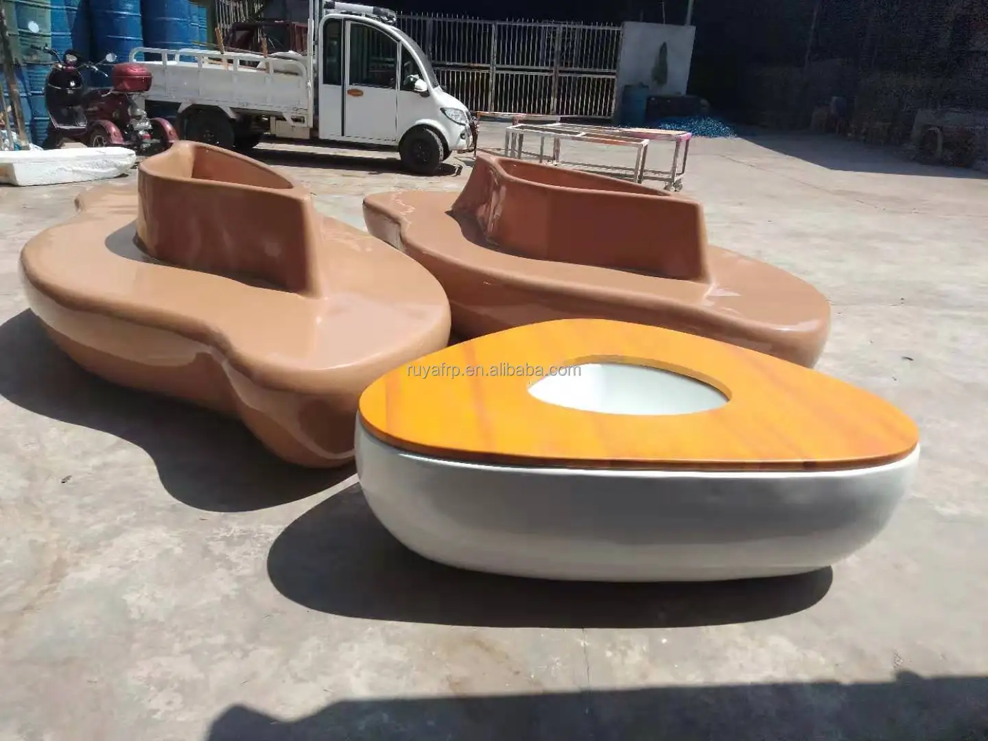 Деревянная уличная мебель из массива дерева садовая скамья для парка 3 размера горшки горшков внутреннего дворика спортзала общественного отдыха