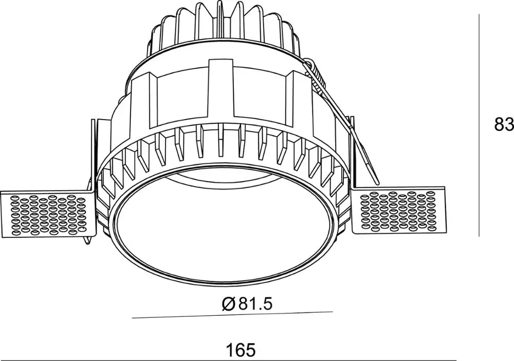 New Design Price COB Deep Recessed Trimless Down Light 10W Led  Downlights