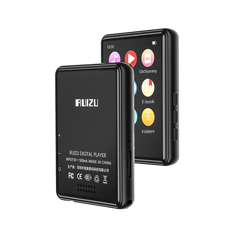 Private Label Digital RUIZU M17 Mp4 Bluetooth Subwoofer With Usb Songs Free Download Multi-function MP3 Music Player