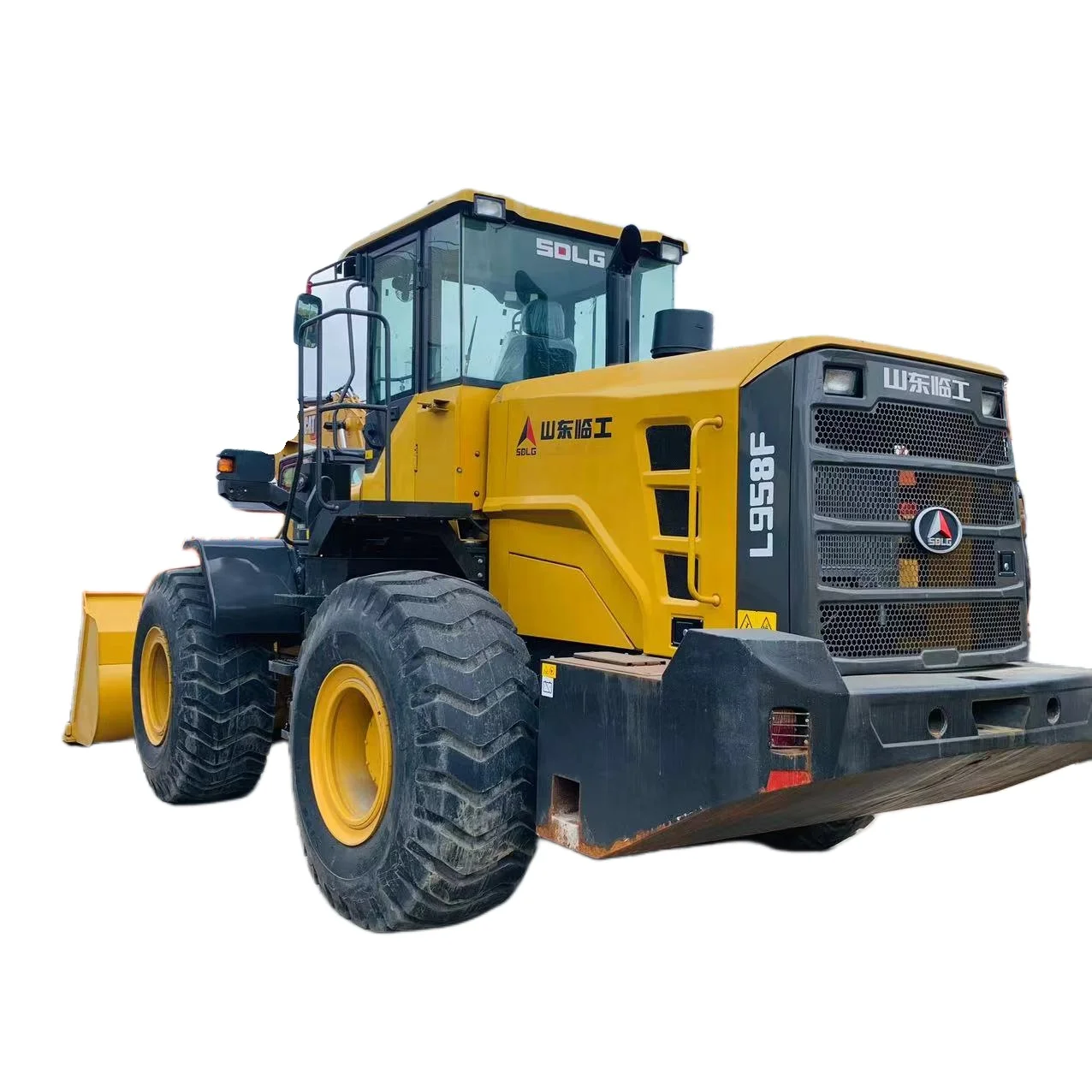 SDLG l958f Китай 5 тонн фронтальный погрузчик гидравлическая мощность 4 колеса б/у экскаватор sdlg Lingong LG956L