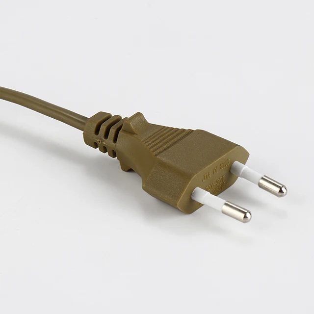 0.5m 1.2m 1.5m Power Cord Cable Standard VDE 2.5A 250V 2 Pin Plug AC Plug