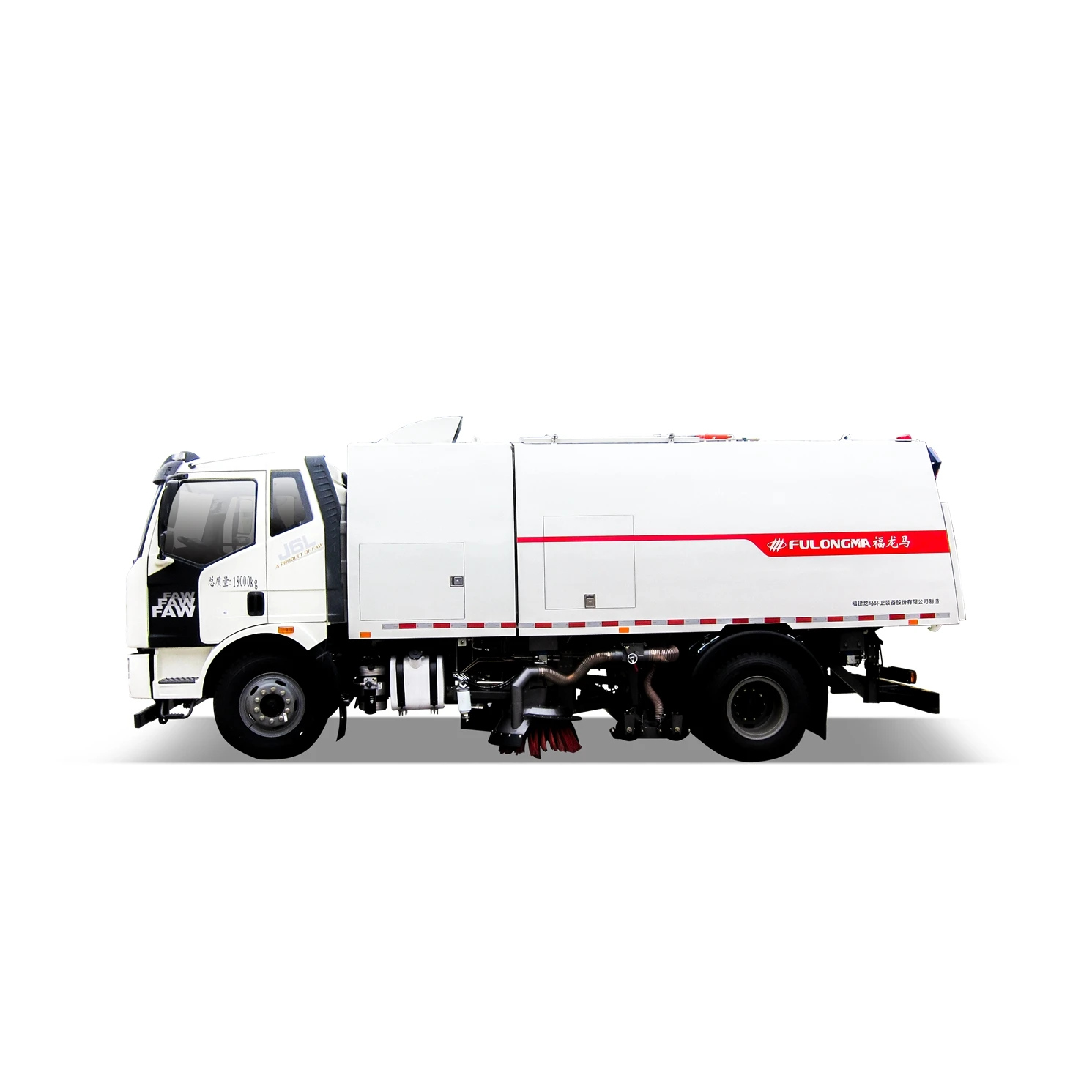 
FULONGMA 18t road sweeper with vacuum cleaning system 